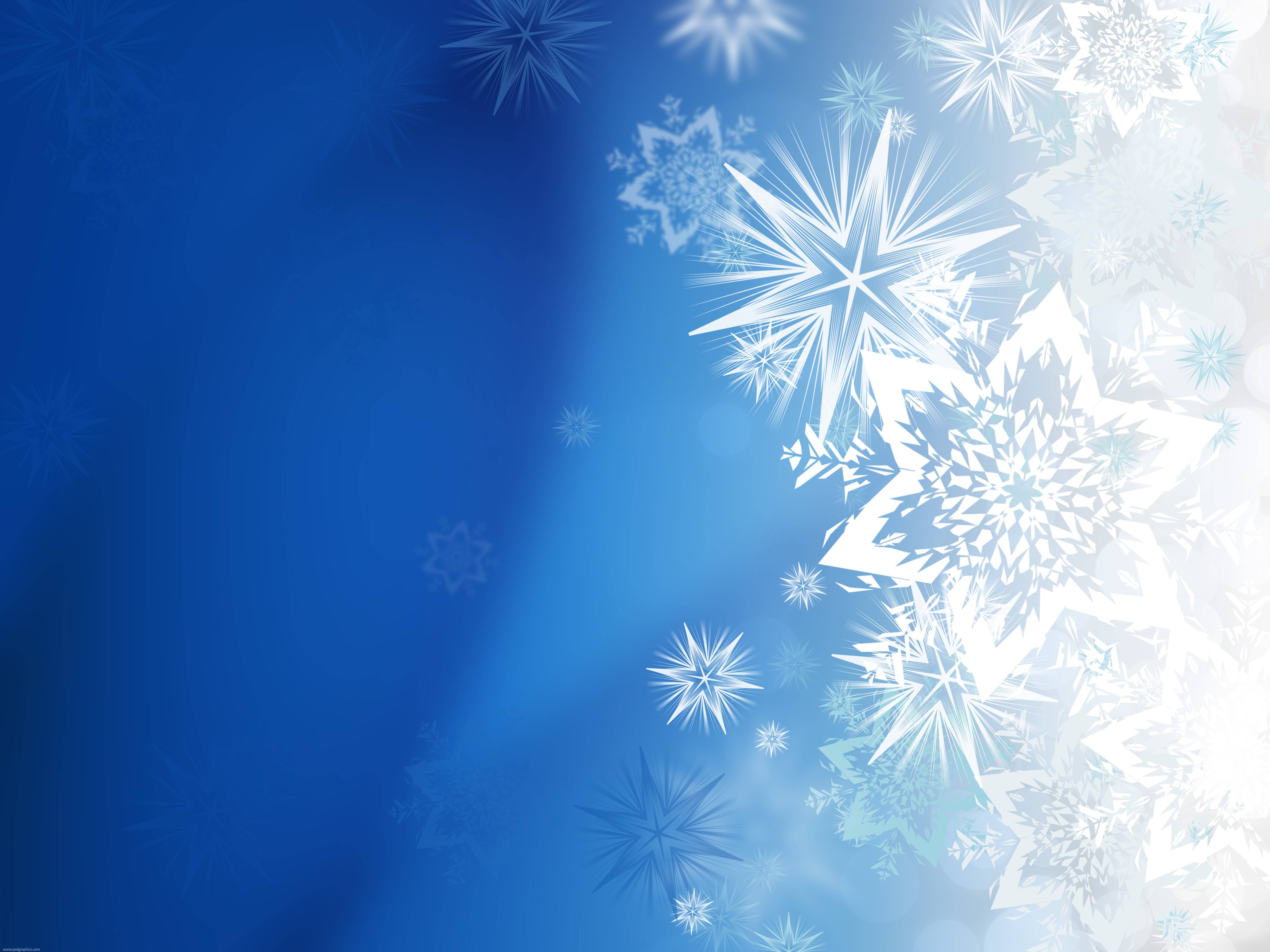 Winter Ppt Background Winter Snowflakes Free Backgrounds SlideBackground